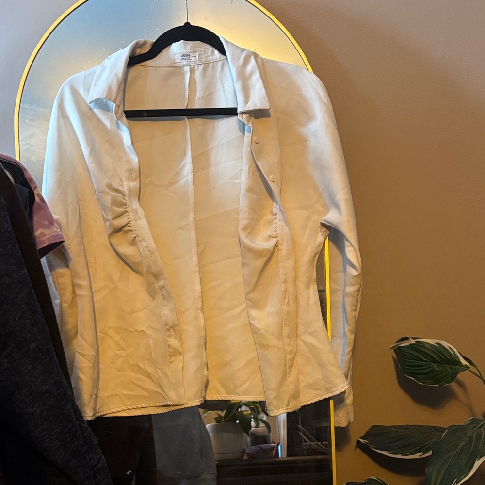 Chic White Women's Button up